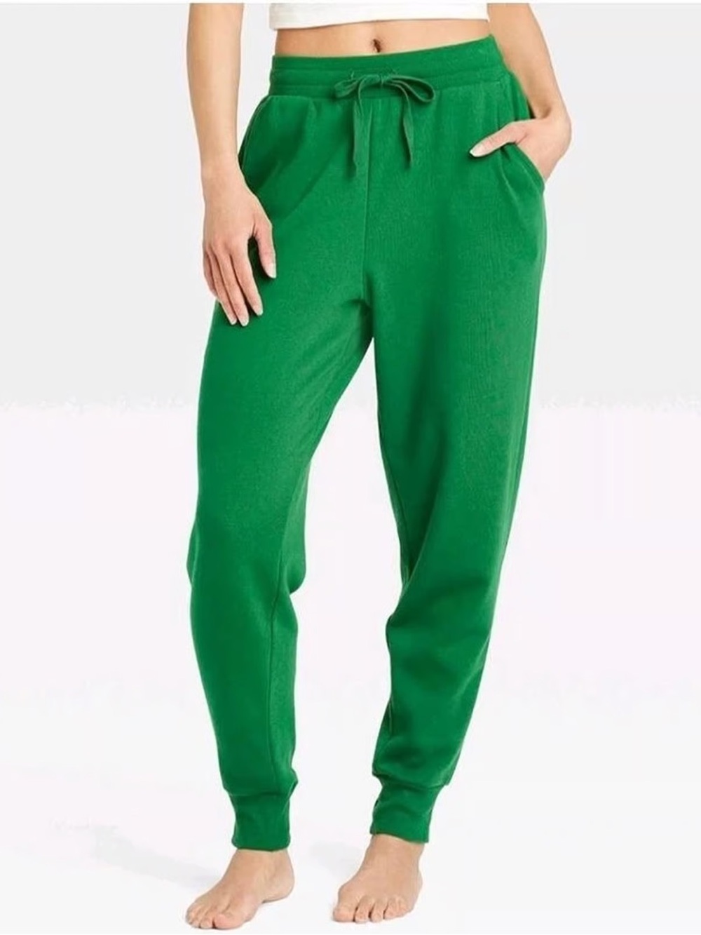 COLSIE Green Cotton Fleece Jogger Sweatpants Medium M NEW NWT